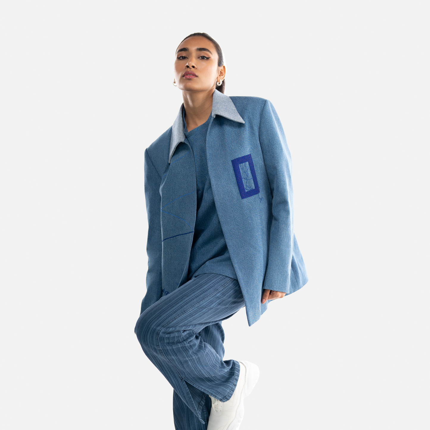 Earthscape Denim Blazer