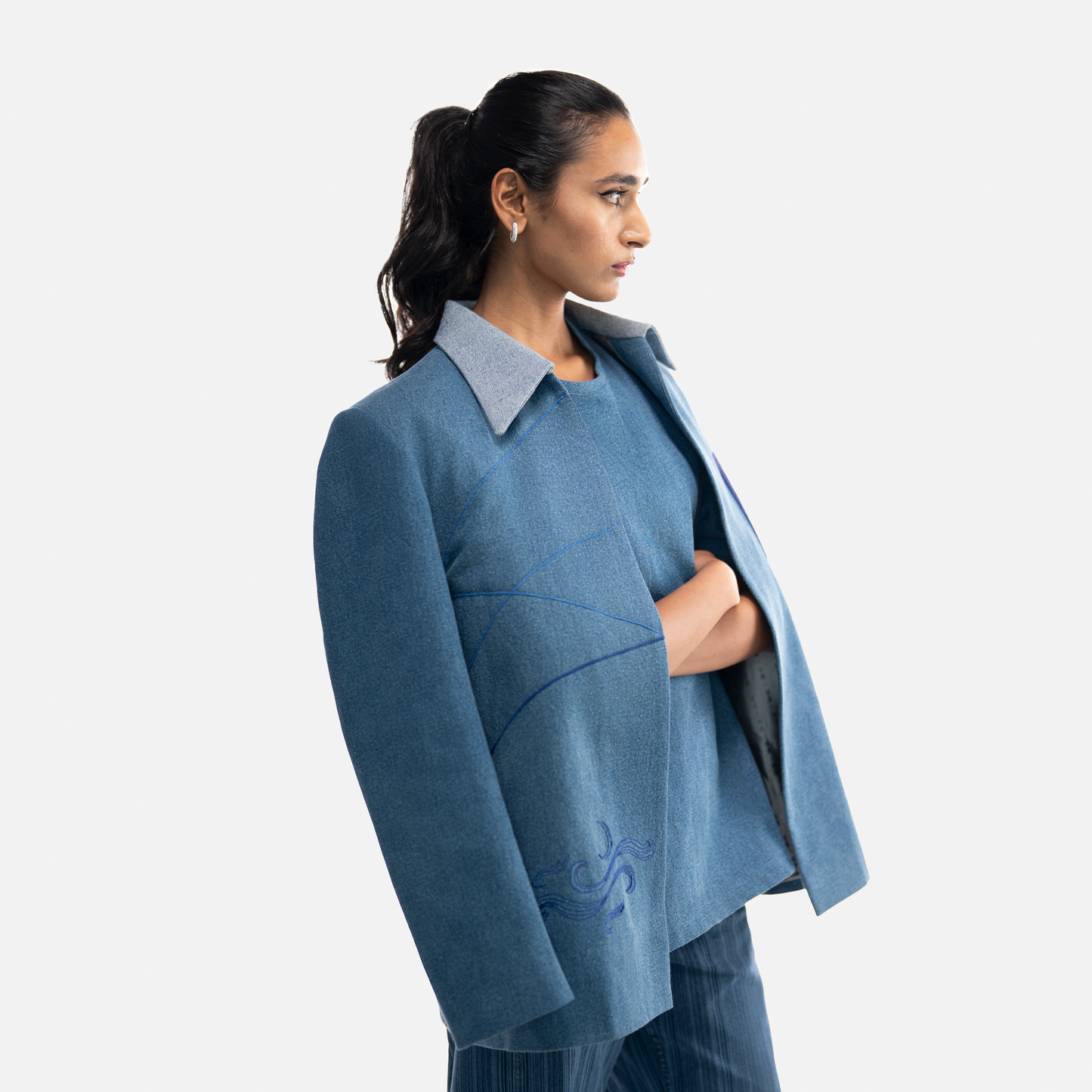 Earthscape Denim Blazer